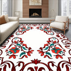 Ornate Floral Swirl Pattern Rug