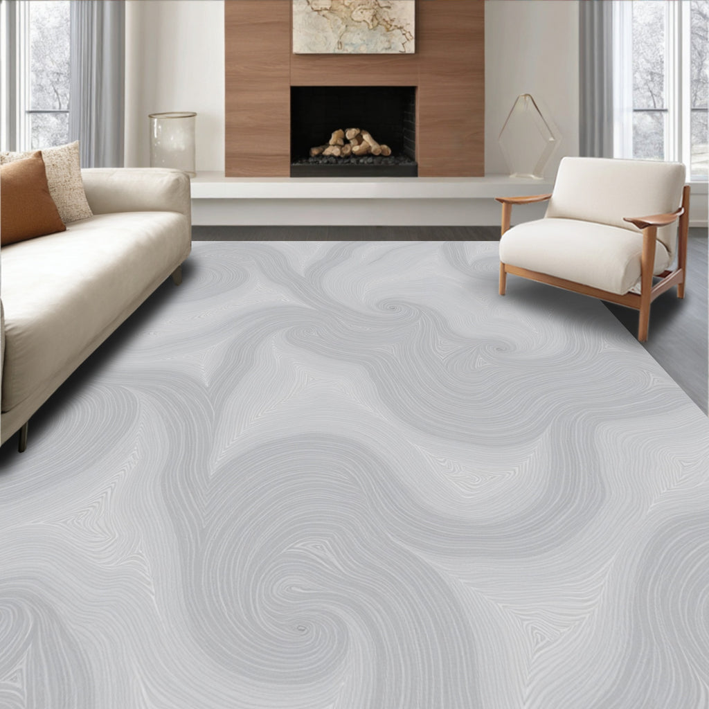 Abstract Swirls Pattern Rug