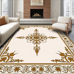Classic Floral Medallion Border Pattern Rug