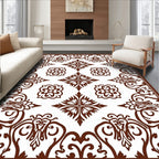 Classic Chinoiserie Floral Pattern Rug