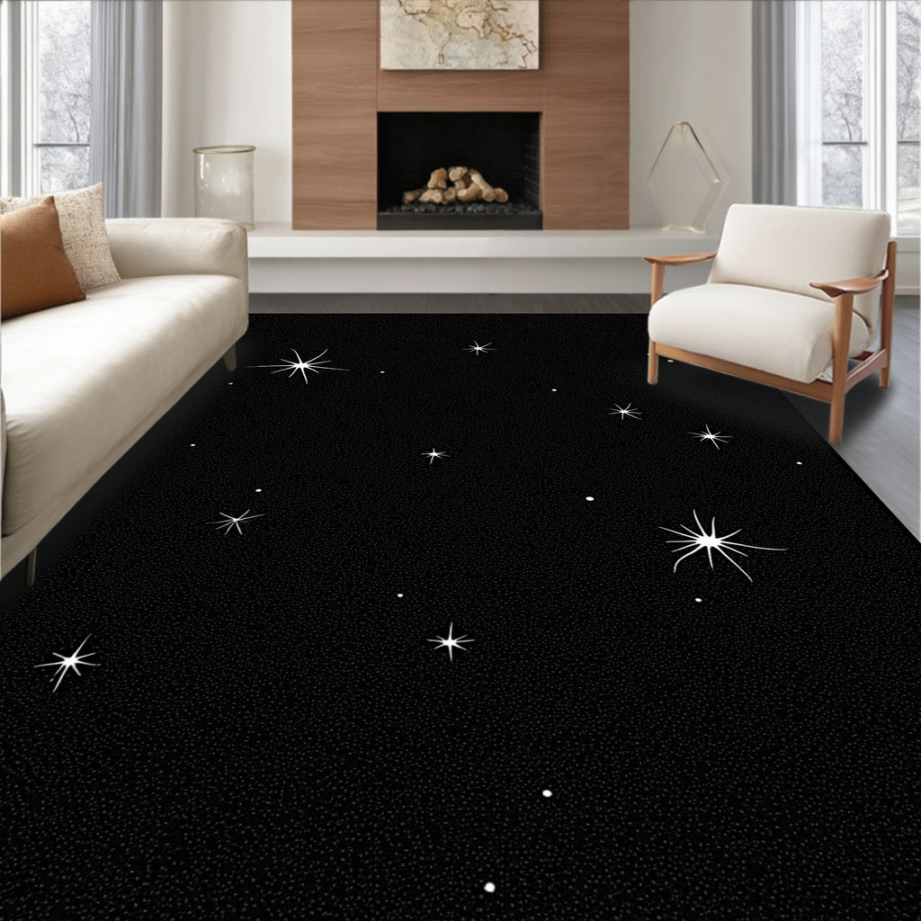 Celestial Starry Night Pattern Rug