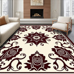 Floral Starburst Silhouette Design Rug