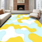 Abstract Camo Fluid Shapes Rug