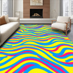 Bright Wavy Stripe Pattern Rug