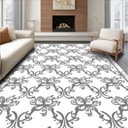 Art Nouveau Inspired Floral Pattern Rug