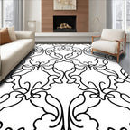 Filigree Scroll Pattern Design Rug