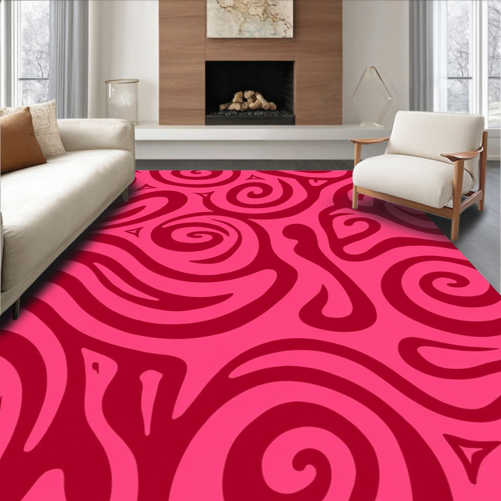 Bold Swirls Pattern Rug