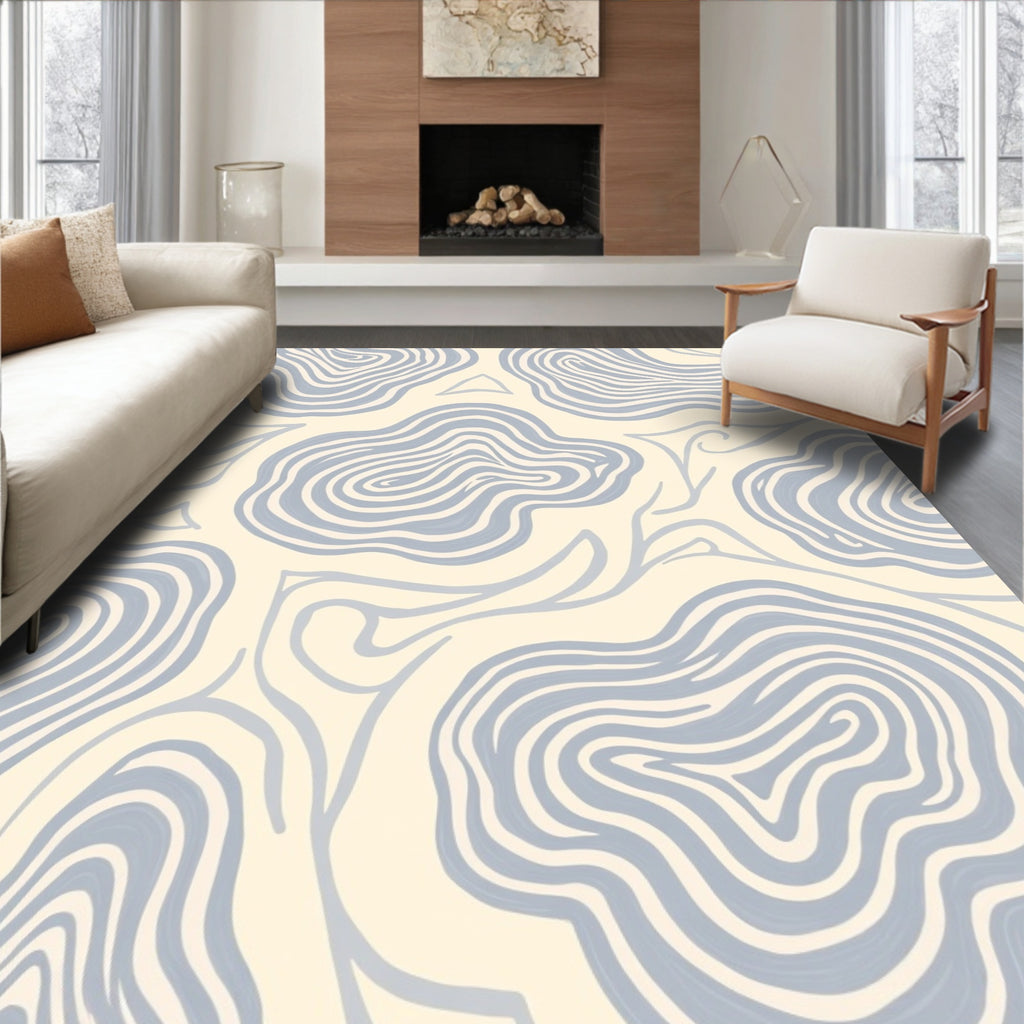 Organic Swirl Pattern Rug