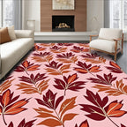Autumn Leaf Pattern Deco Rug