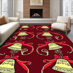 Festive Bell Ribbon Pattern Rug