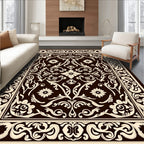 Classic Floral Scrollwork Pattern Rug