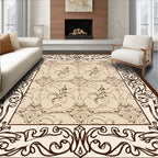 Vintage Floral Scrollwork Classic Design Rug