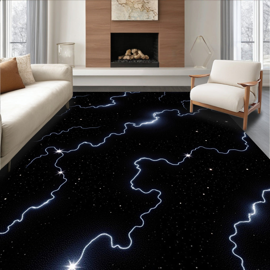 Cosmic Bolt Pattern Rug