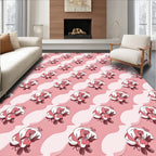 Pink Seashells Pattern Rug