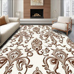 Rich Floral Scroll Pattern Rug