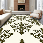 Classic Damask Flourish Pattern Rug