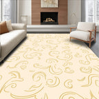Gold Swirl Pattern Rug