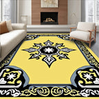 Golden Sunburst Elegant Ornament Rug