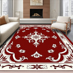 Vintage Floral Border Design Rug