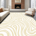 Creamy Swirl Pattern Rug