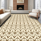 Intricate Medieval Inspired Line Art Rug