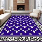 Traditional Symmetry Floral Pattern Rug