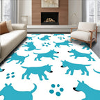 Playful Dogs Pattern Design Rug