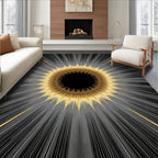 Radiant Sunlight Burst Pattern Rug