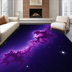 Cosmic Nebula Swirl Pattern Rug