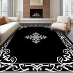 Ornate Flourish Corner Pattern Rug