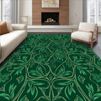Emerald Forest Vines Pattern Rug