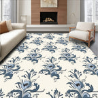 Classic Flourish Floral Pattern Design Rug