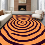 Orange and Purple Swirl Patternctrl63 Rug