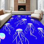 Oceanic Jellyfish Pattern Rug