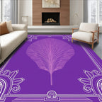 Bold Feather Geometric Pattern Rug