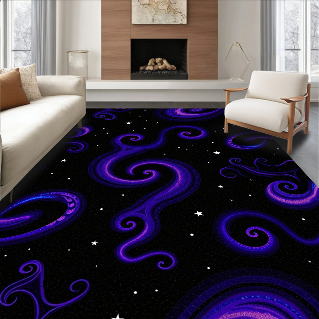 Swirling Galaxy Pattern Rug