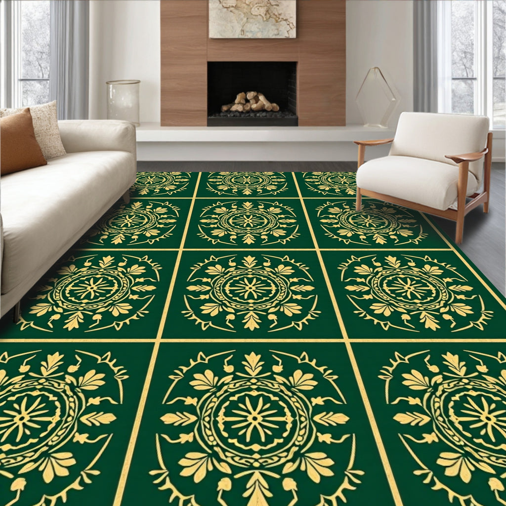 Classic Medallion Floral Pattern Rug