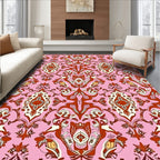 Vintage Paisley Floral Pattern Rug