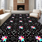 Abstract Linear Geometric Pattern Rug