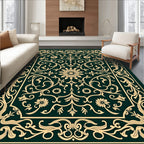 Elegant Floral Scrollwork Design Rug