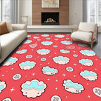 Cute Cloud Starry Sky Pattern Rug