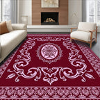 Ornate Floral Oval Regal Rug