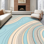 Abstract Contour Line Art Rug