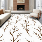 Stripe Willow Branch Pattern Rug