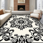 Bold Floral Mandala Design Rug