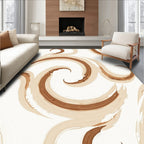 Abstract Swirl Brush Stroke Design Rug