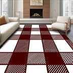 Classic Buffalo Check Pattern Rug