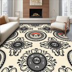 Gothic Skull Ornamental Pattern Rug