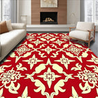Tonal Floral Lattice Pattern Rug