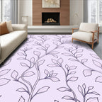 Elegant Vine Pattern with Delicate Leaves Rug